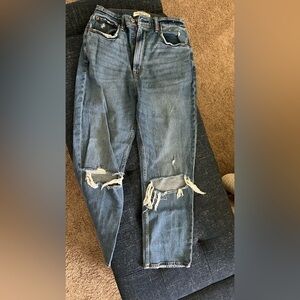 The ankle straight ultra high rise curve love jean